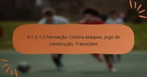 4-1-2-1-2 Formação: Contra-ataques, Jogo de construção, Transições