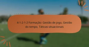 4-1-2-1-2 Formação: Gestão de jogo, Gestão do tempo, Táticas situacionais