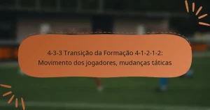 4-3-3 Transição da Formação 4-1-2-1-2: Movimento dos jogadores, mudanças táticas