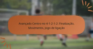 Avançado Centro no 4-1-2-1-2: Finalização, Movimento, Jogo de ligação