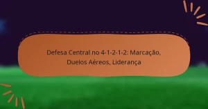 Defesa Central no 4-1-2-1-2: Marcação, Duelos Aéreos, Liderança