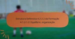 Estrutura Defensiva 4-2-2-2 da Formação 4-1-2-1-2: Equilíbrio, organização