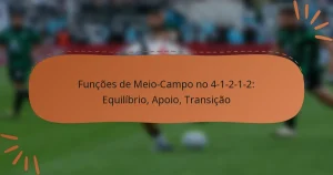 Funções de Meio-Campo no 4-1-2-1-2: Equilíbrio, Apoio, Transição