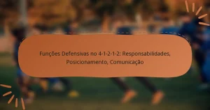 Funções Defensivas no 4-1-2-1-2: Responsabilidades, Posicionamento, Comunicação